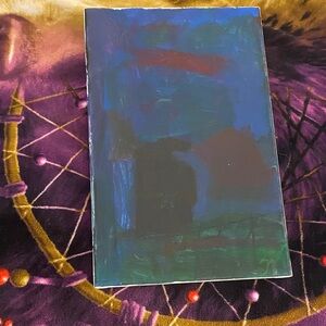 Abstract Blue and Green Art Print